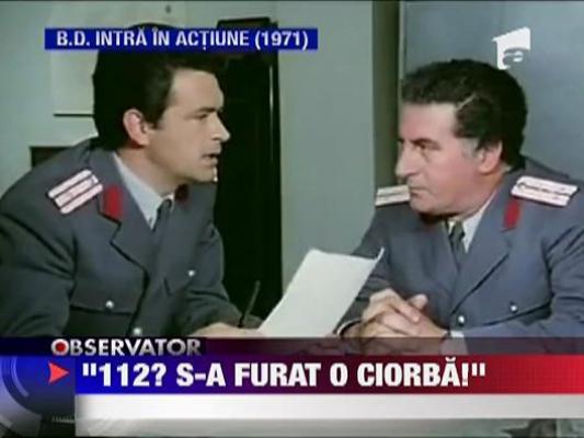 A sunat la 112 si a anuntat ca i s-a furat oala cu ciorba