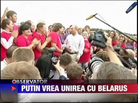 Vladimir Putin s-a declarat in favoarea unirii Rusiei cu Belarus intr-un singur stat