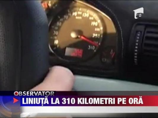 Liniuta la 310 de kilometri pe ora pe Autostrada Transilvania