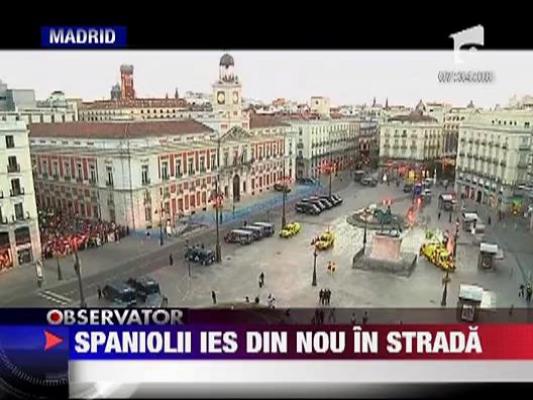 Spaniolii nu renunta la proteste