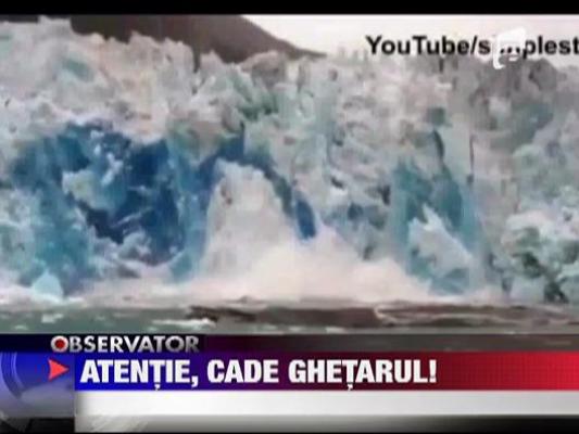 Turisti ingroziti de un ghetar