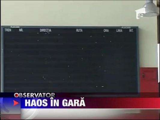 Haos in gara Craiova
