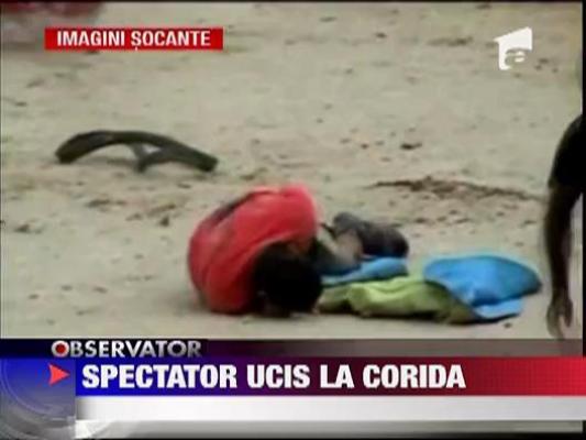 IMAGINI SOCANTE! Spectator ucisi de taur la corida