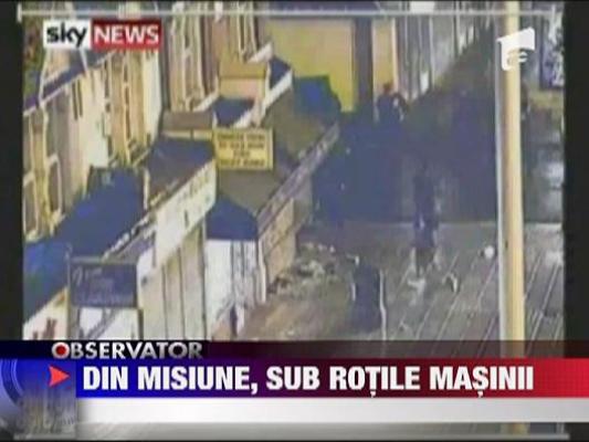 Politisti britanici calcati cu masina