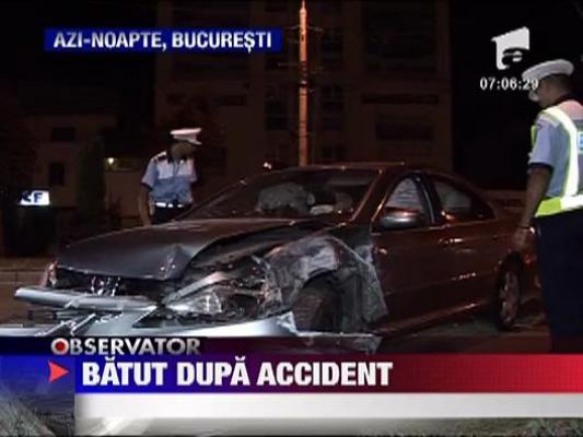 Sofer batut dupa un accident