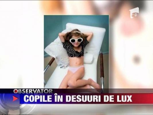 Fetite in lenjerie intima