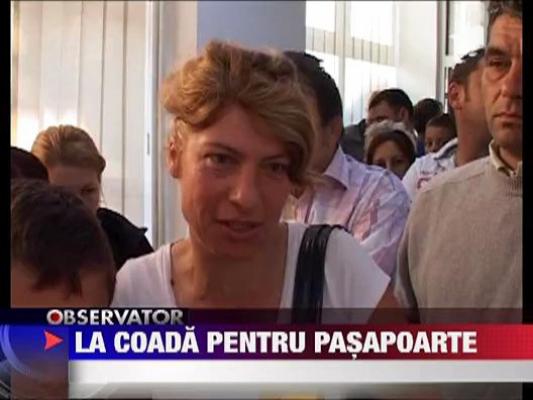 Aglomeratie la pasapoarte