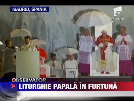 Momente dramatice pentru Papa Benedict al XVI-lea la Madrid