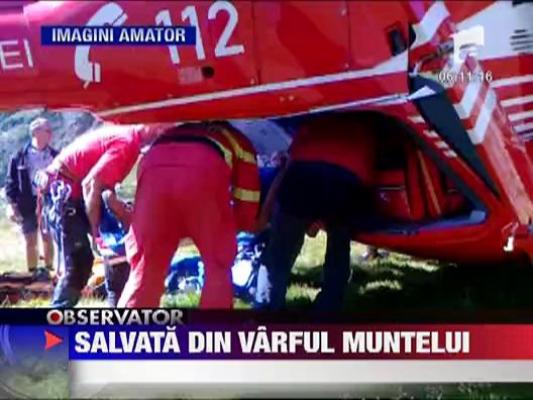 Turista salvata din Muntii Fagaras