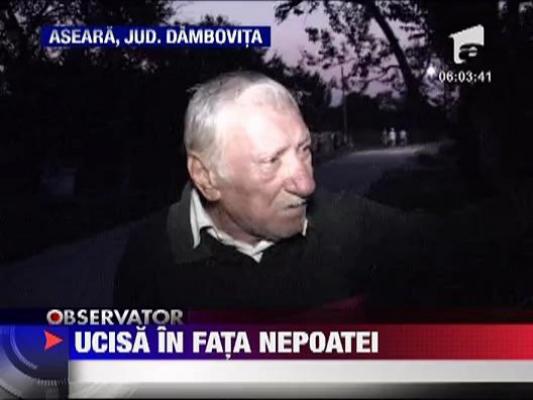 Ucisa de vaca in fata nepoatei