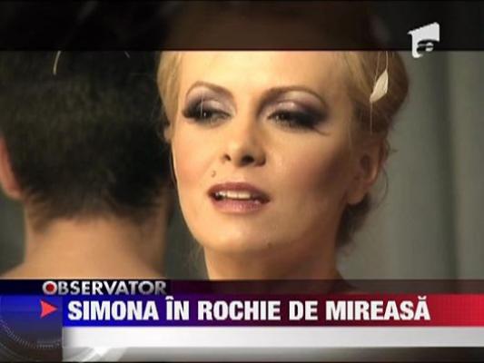 Simona Gherghe in rochie de mireasa