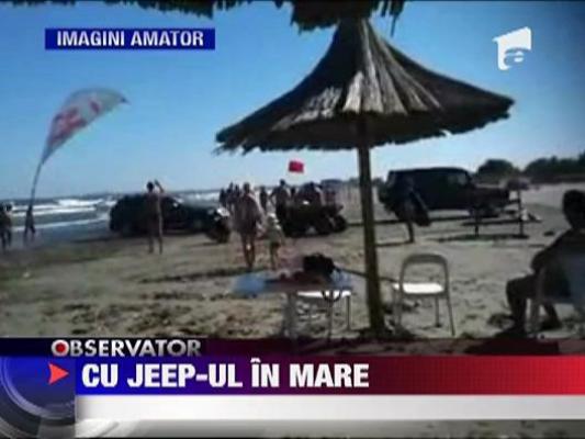 Cu Jeep-ul in mare ‎