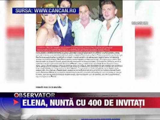 Elena Gheorghe, nunta cu 400 de invitati