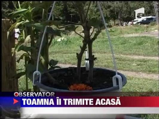 Rulotistii de la munte isi fac bagajele