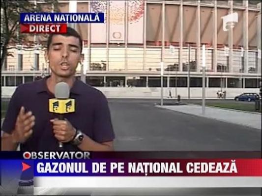 Gazonul de pe National Arena cedeaza