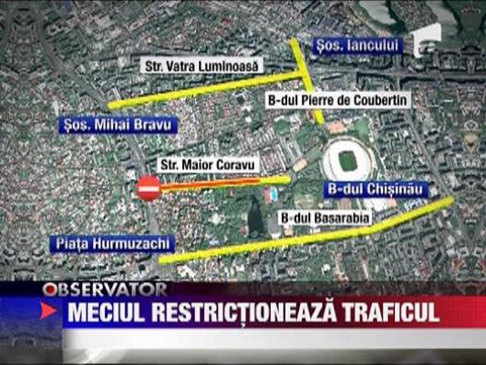 Restrictii de trafic in zona National Arena ‎
