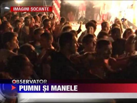 IMAGINI SOCANTE! Bataie generala intre manelisti