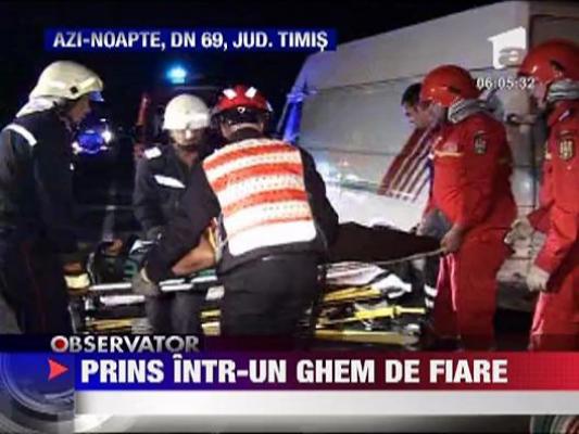 Grav accident de circulatie e drumul care leaga Aradul de Timisoara