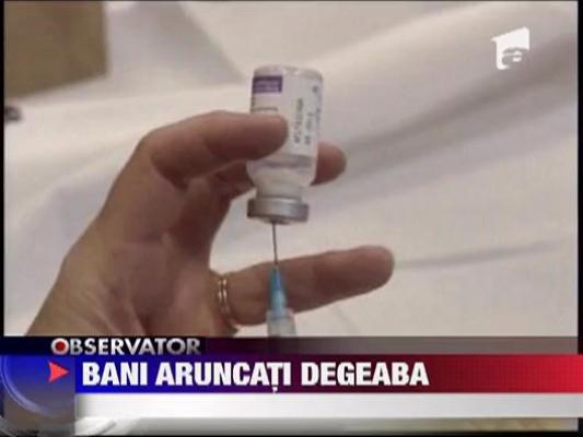 Mii de doze de vaccinuri impotriva gripei AH1N1au expirat din neglijenta