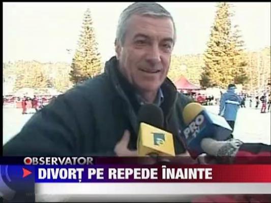 Calin Popescu Tariceanu este din nou burlac