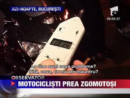 180 motociclisti au fost amendati in Bucuresti pentru motoare zgomotoase