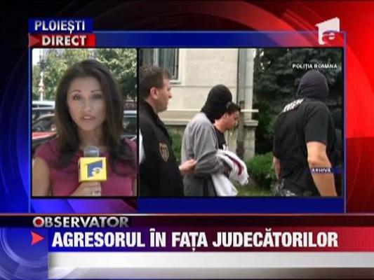 Barbatul suspectat ca a violat o fetita de zece ani din Ploiest, in fata magistratilor de la Tribunalul Prahova