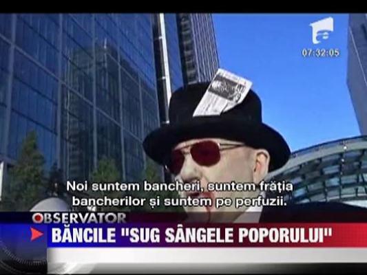 Bancheri zombie pe strazile din Londra