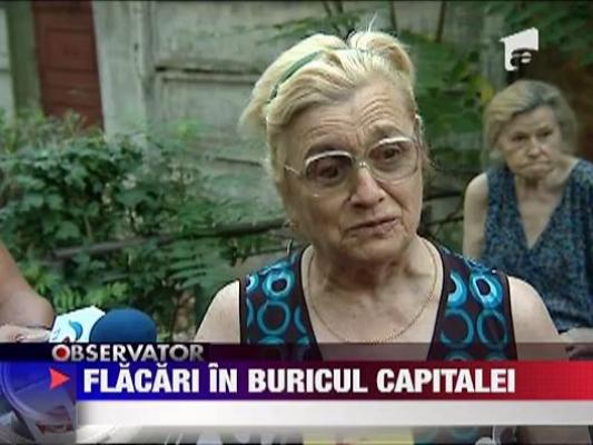 Panica in Capitala din cauza unui incendiu violent