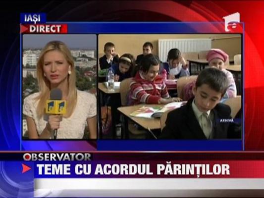 Teme doar cu acordul scris al parintilor