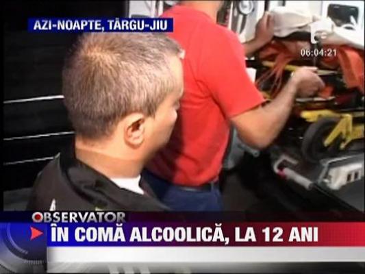 Baietel de 12 ani, in coma alcoolica