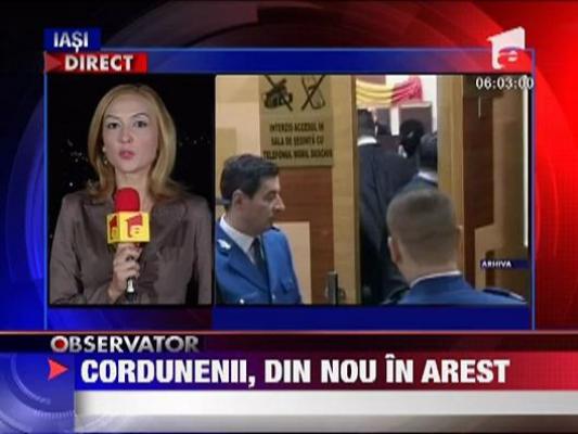 Costel si Adrian Corduneanu, din nou in arest