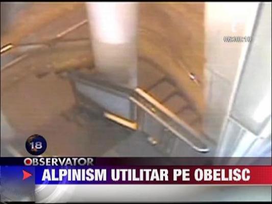 Alpinism utilitar pe obeliscul lui Washington