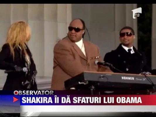 Shakira ii va da sfaturi lui Barack Obama