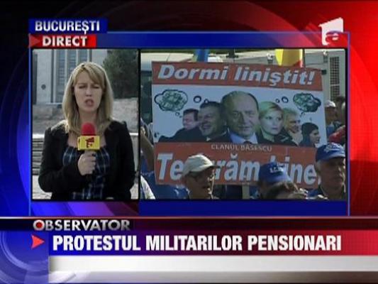 Protestul pensionarilor militari