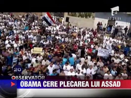 Barack Obama sa-i ceara demisia liderului sirian