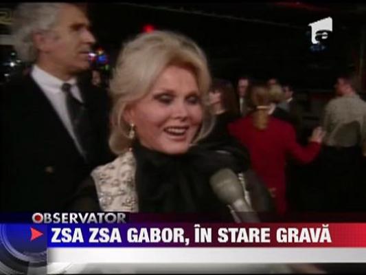 Zsa Zsa Gabor, in stare grava la spital