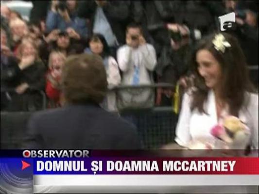 Paul McCartney s-a casatorit cu americanca Nancy Shevell