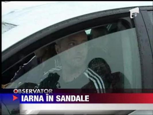 A cazut si prima zapada la munte