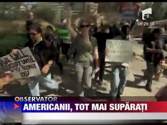 Americanii isi striga supararea in strada