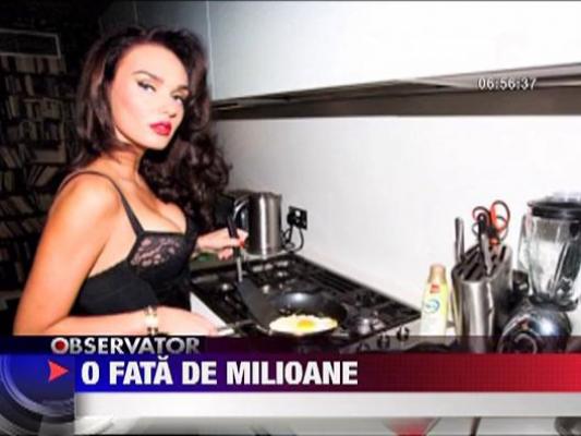 Tamara Ecclestone a pozat dezbracata intr-un pat acoperit cu bancote