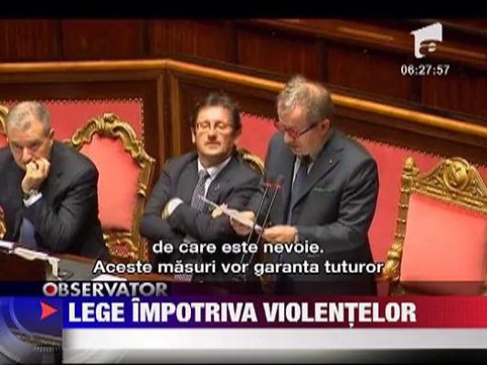 Politistii italieni ar putea avea voie sa-i impuste cu munitie de razboi pe protestatarii violenti