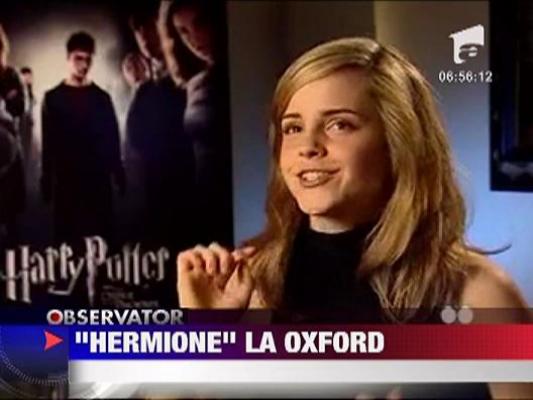 Emma Watson va studia la celebra institutie de invatamant Oxford
