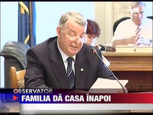 Familia fostului director al SRI, Radu Timofte, obligata sa restituie institutiei locuinta de serviciu