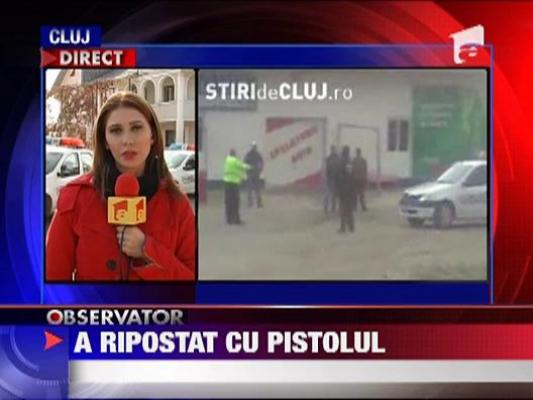 Politist atacat de rromi cu sabii si bate, in Bistrita