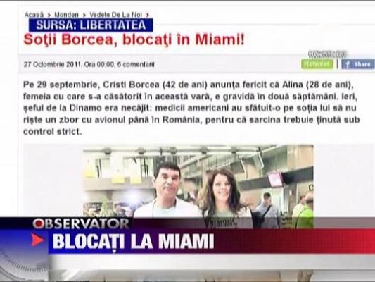 Sotii Borcea au ramas captivi in Miami