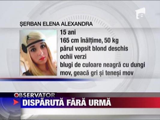 O fata de 15 ani, disparuta fara urma