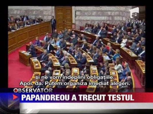 Guvernul elen a obtinut votul de incredere al Parlamentului