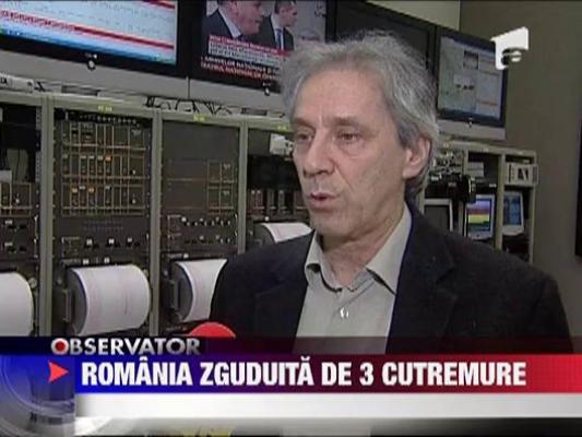 UPDATE / 3 cutremure in mai putin de 4 ore in Romania