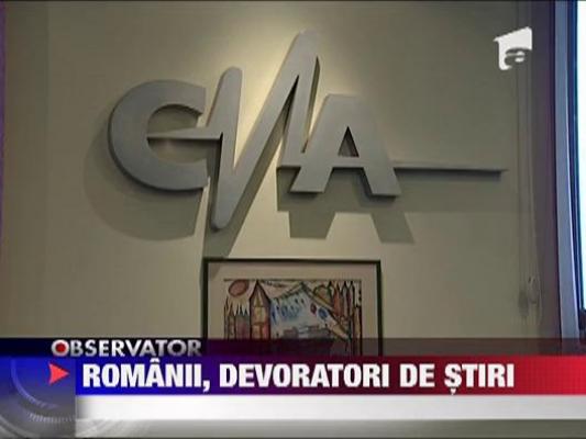 Romanii, devoratori de stiri