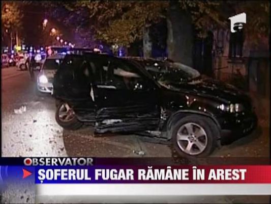 Soferul fugar ramane in arest